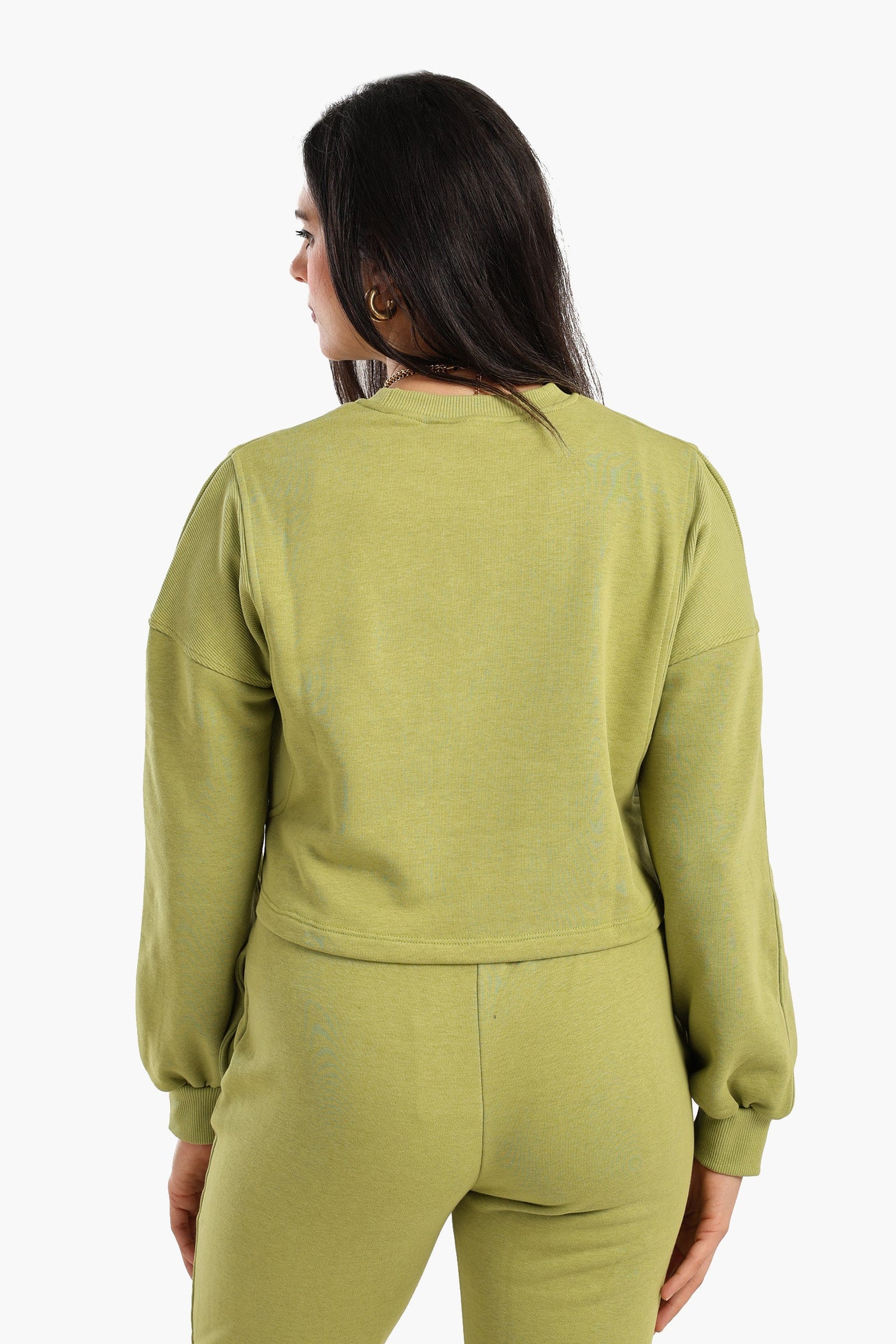 Carina - Cropped Cotton Sweatshirt