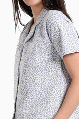 Carina - Chic Leopard Print Pyjama Set