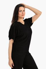 Carina - Ribbed Lounge Blouse