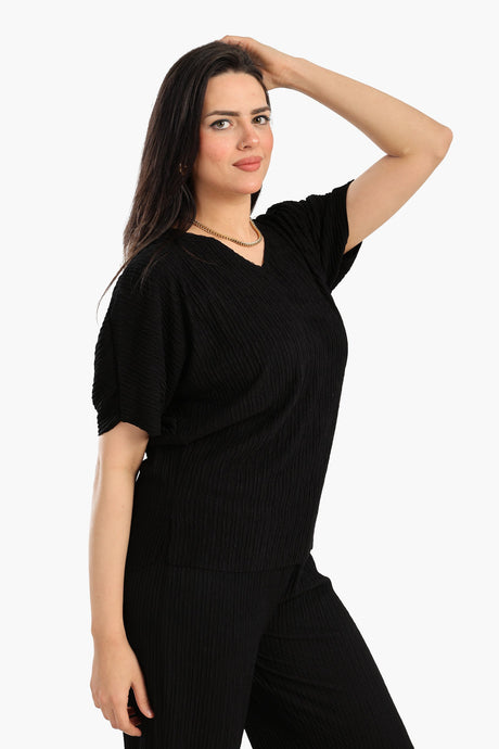 Carina - Ribbed Lounge Blouse