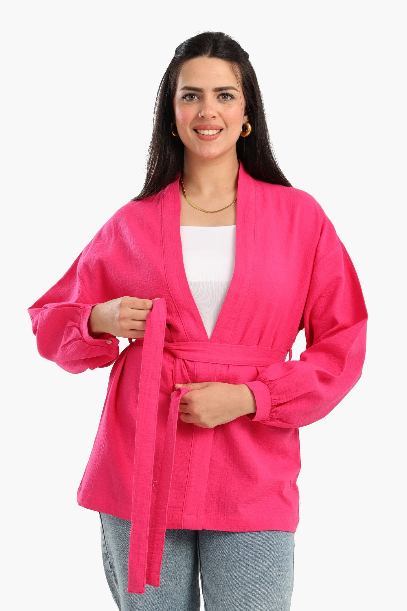 Carina - Tencel Open Front Cardigan