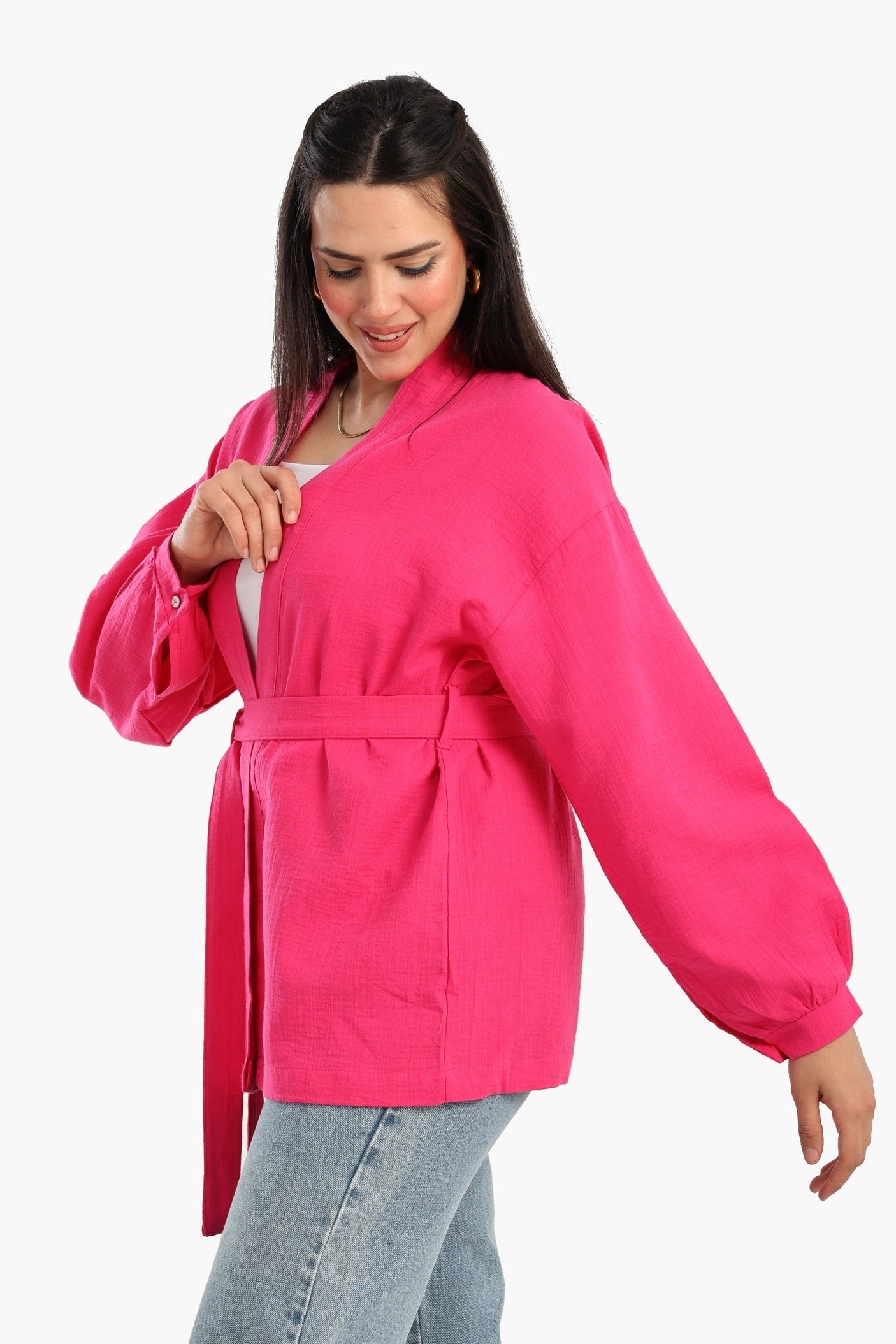 Carina - Tencel Open Front Cardigan