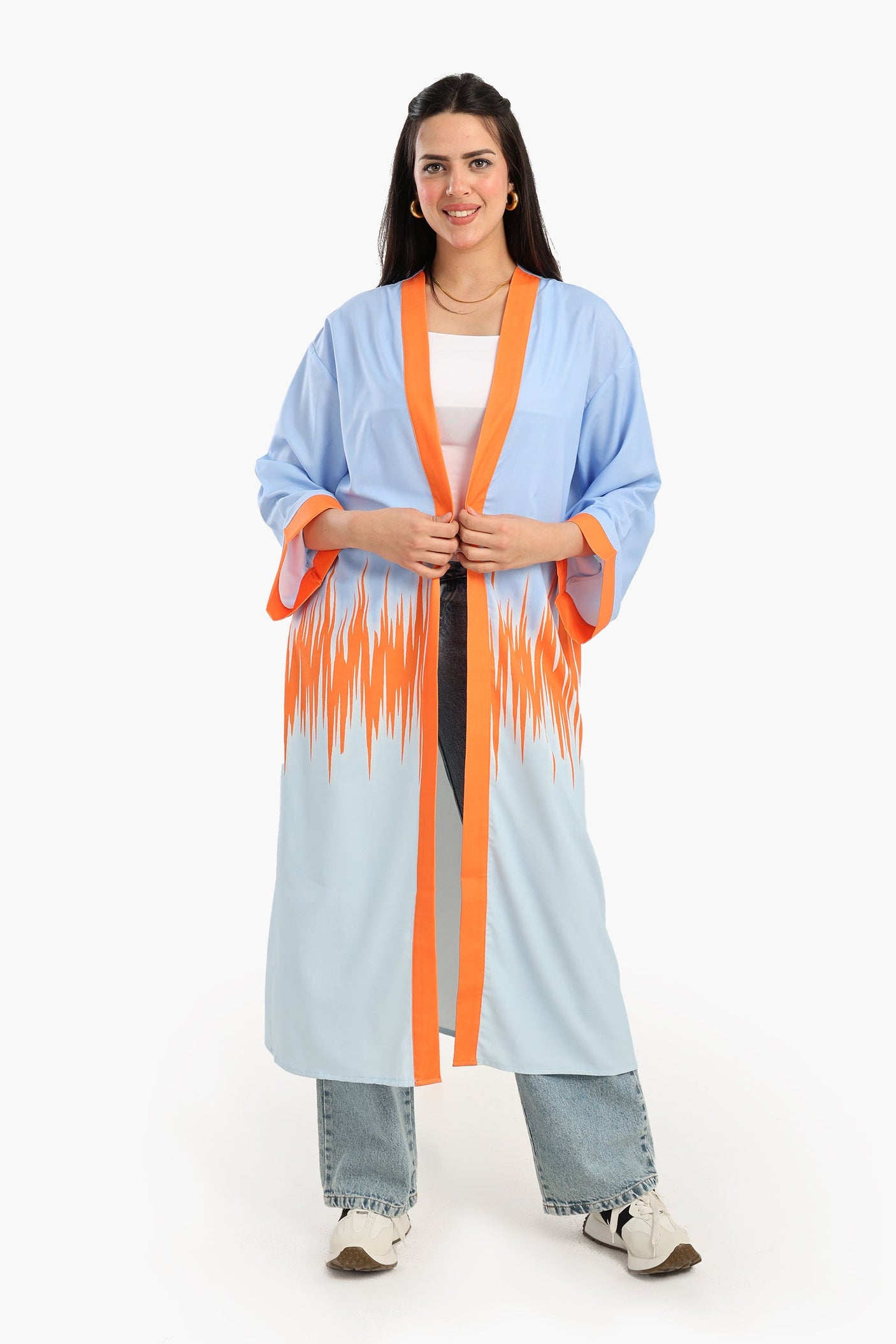 Carina - Color Block Midi Kimono