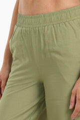 Olive Wide Leg Pants