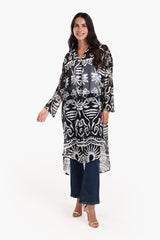 Carina - Chic Printed Midi Dress