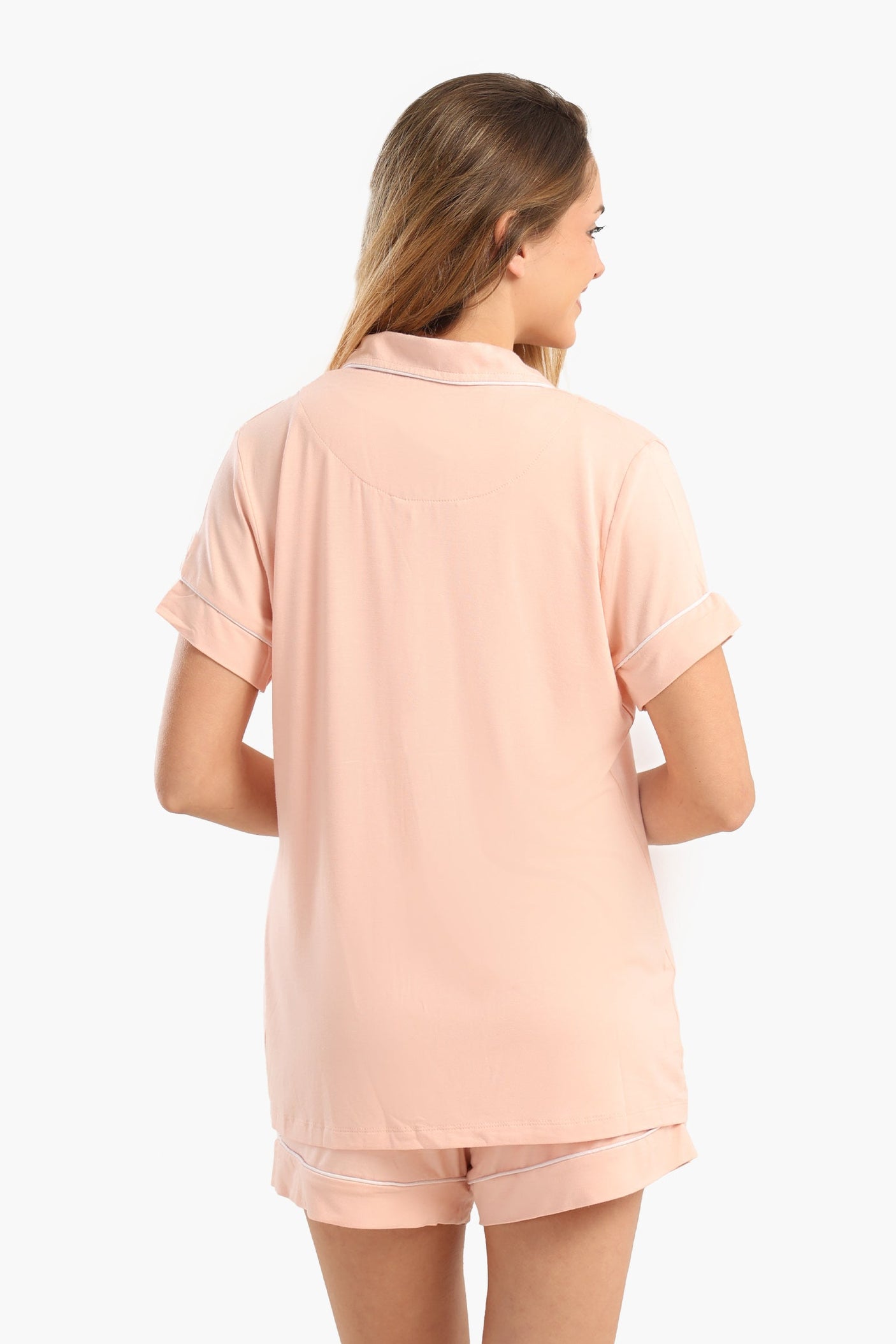 Carina - Color Piping Poplin Pyjama Set