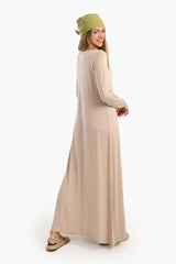 Carina - Viscose Round Neck Dress
