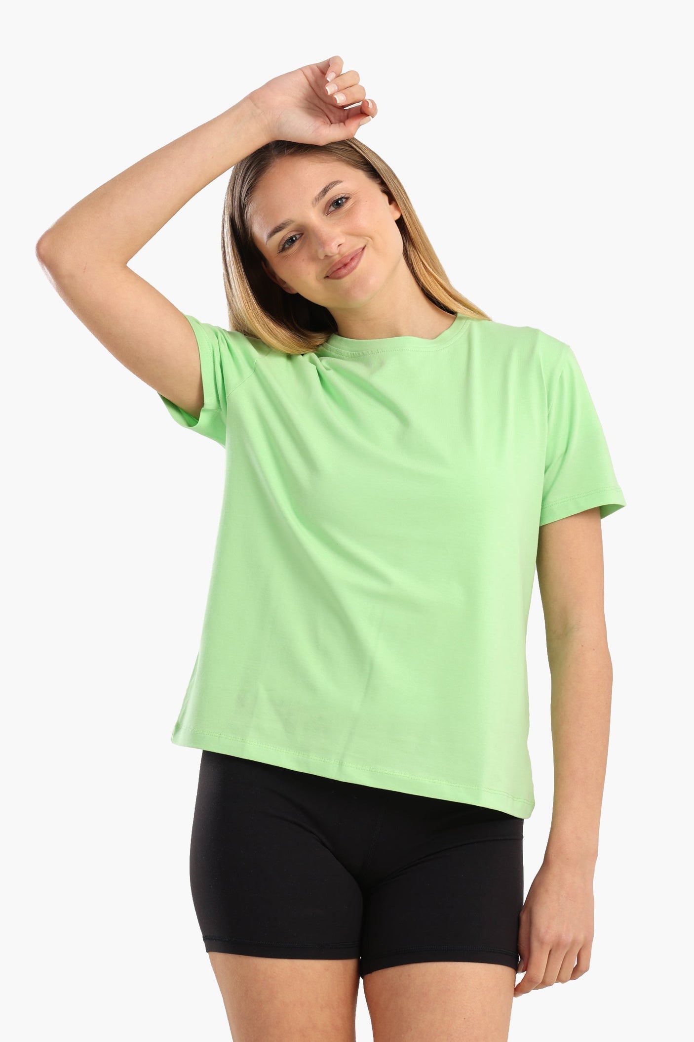 Carina - Cotton Basic Slip On T-Shirt