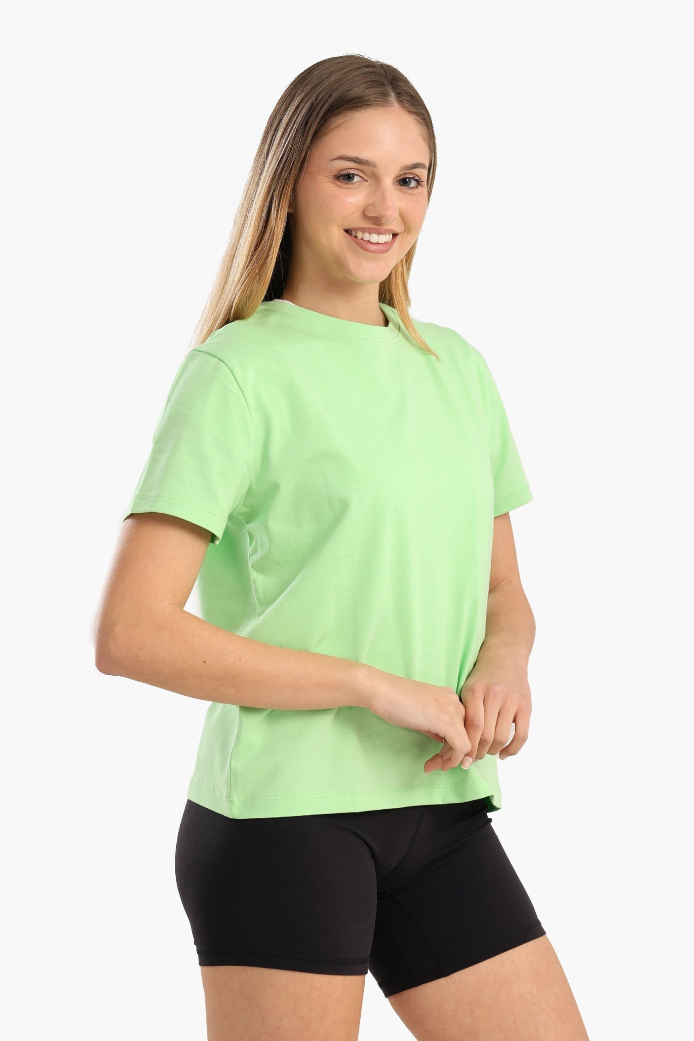 Carina - Cotton Basic Slip On T-Shirt