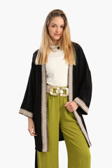 Carina - Embroidered Neck & Cuffs Kimono