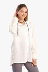 Carina - Ribbed Kimono with Embroidery