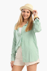 Carina - Classic Striped Poplin Shirt
