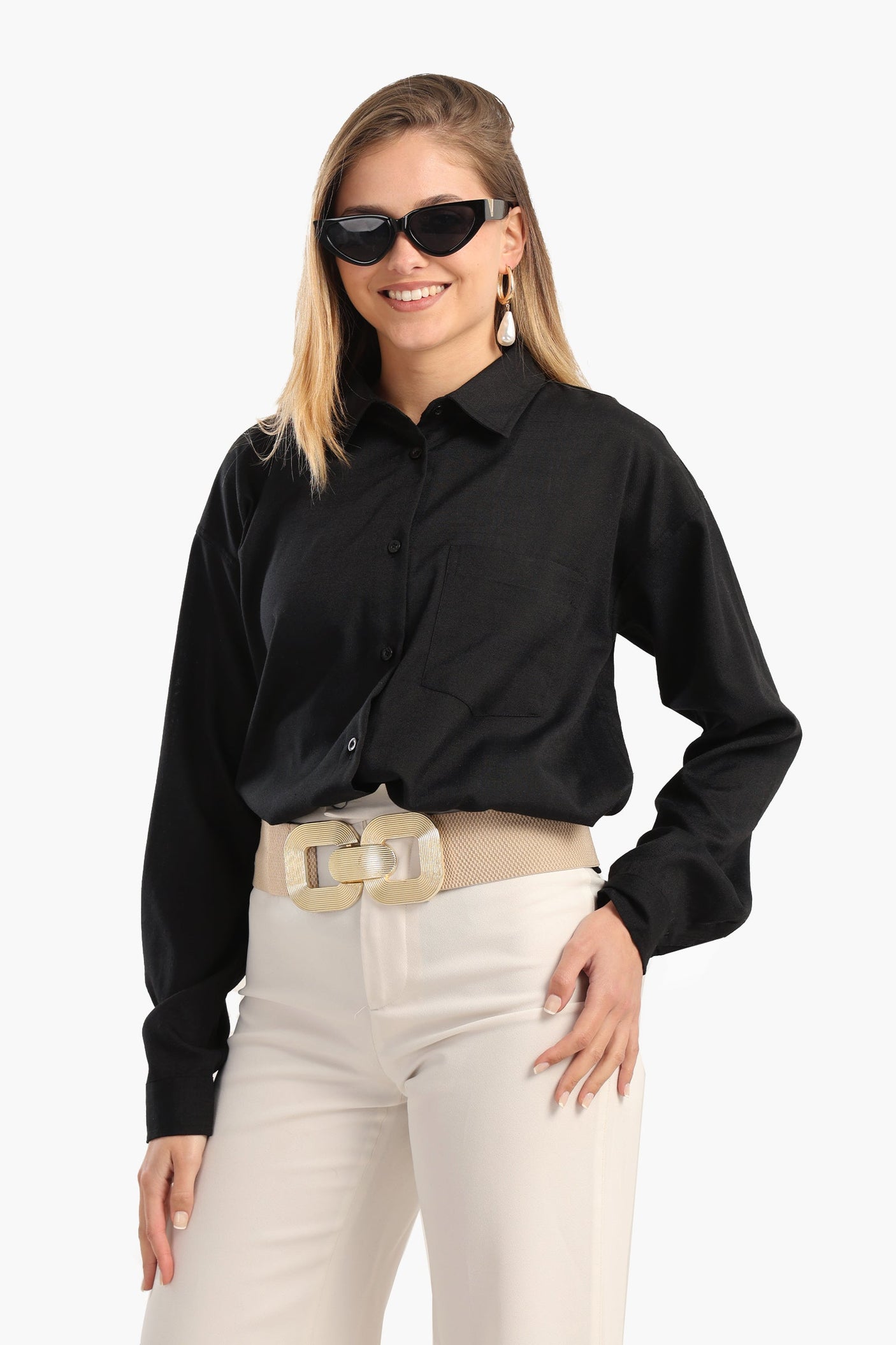 Carina - Voile Plain Shirt