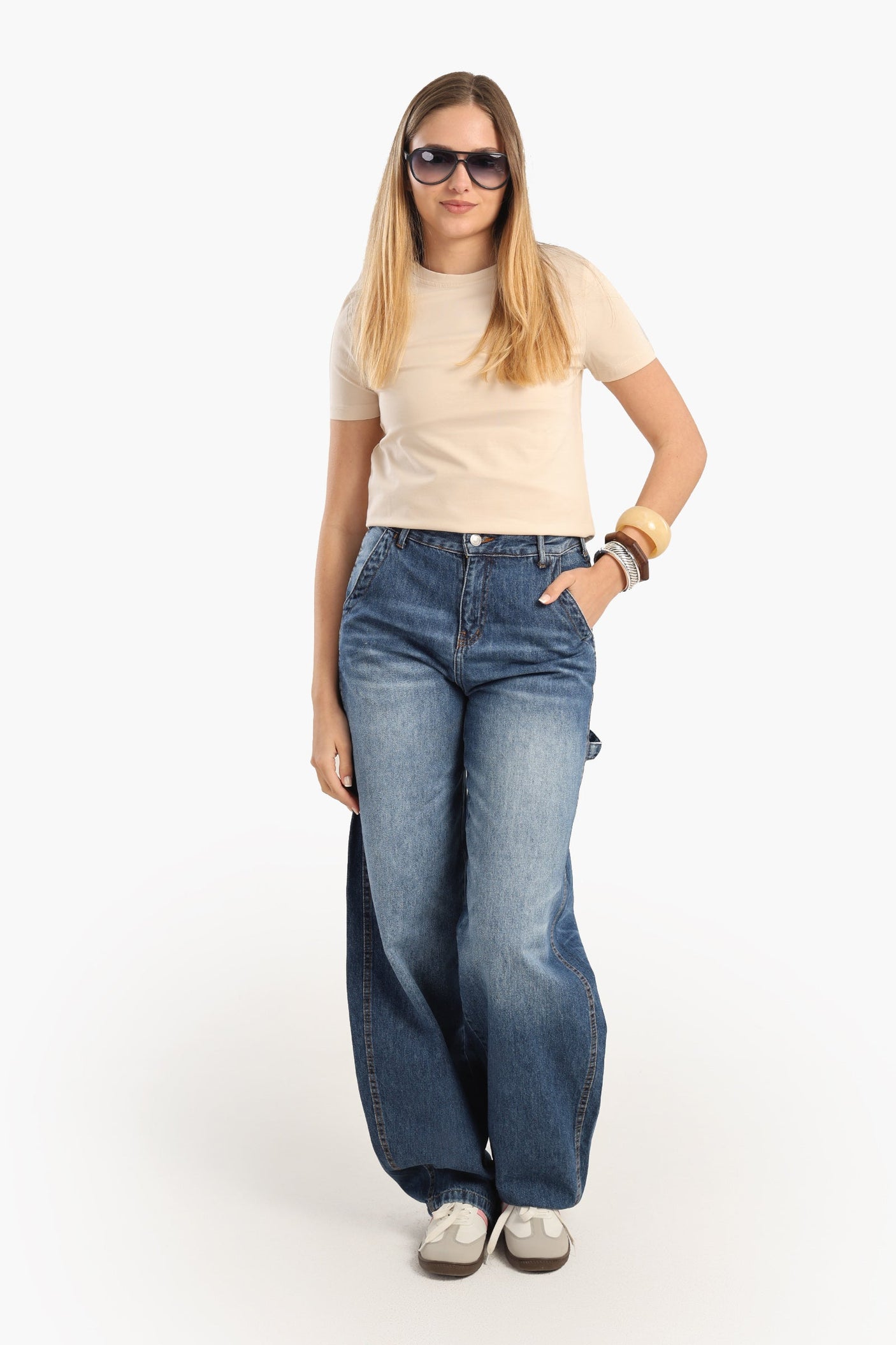 Carina - Cotton Basic Slip On T-Shirt