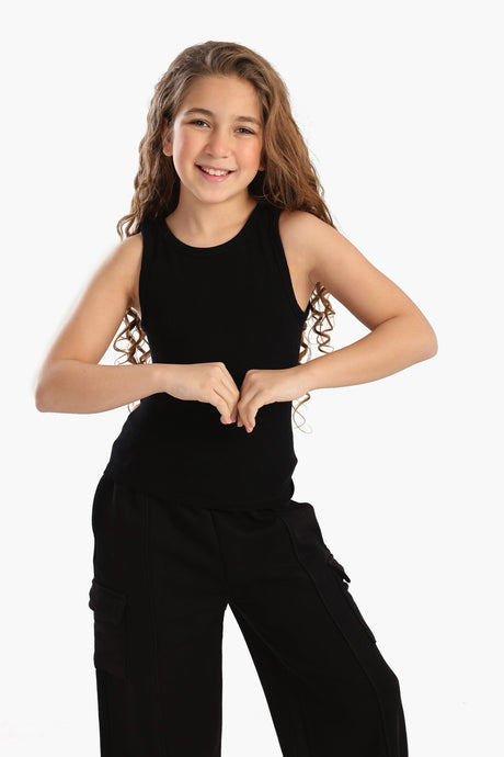Carina - Girly Ribbed Tank Top