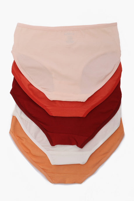 Carina - Pack of 5 Girly Brief Panties