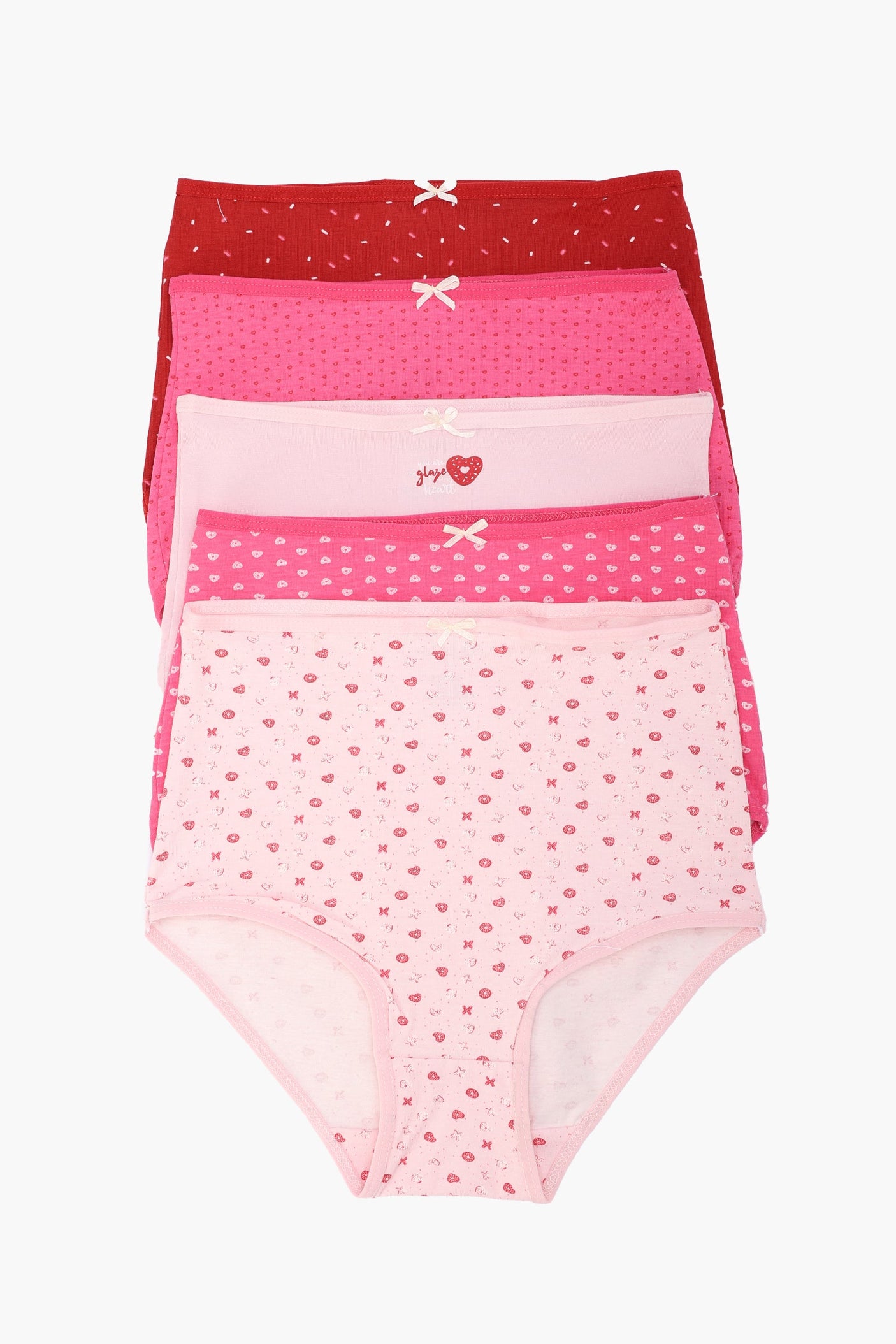 Carina - Pack of 5 Colored Full Brief Panties
