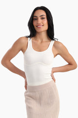 Carina - Slim Fit Ribbed Crop Top