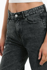 Grey Zip Fly Jeans