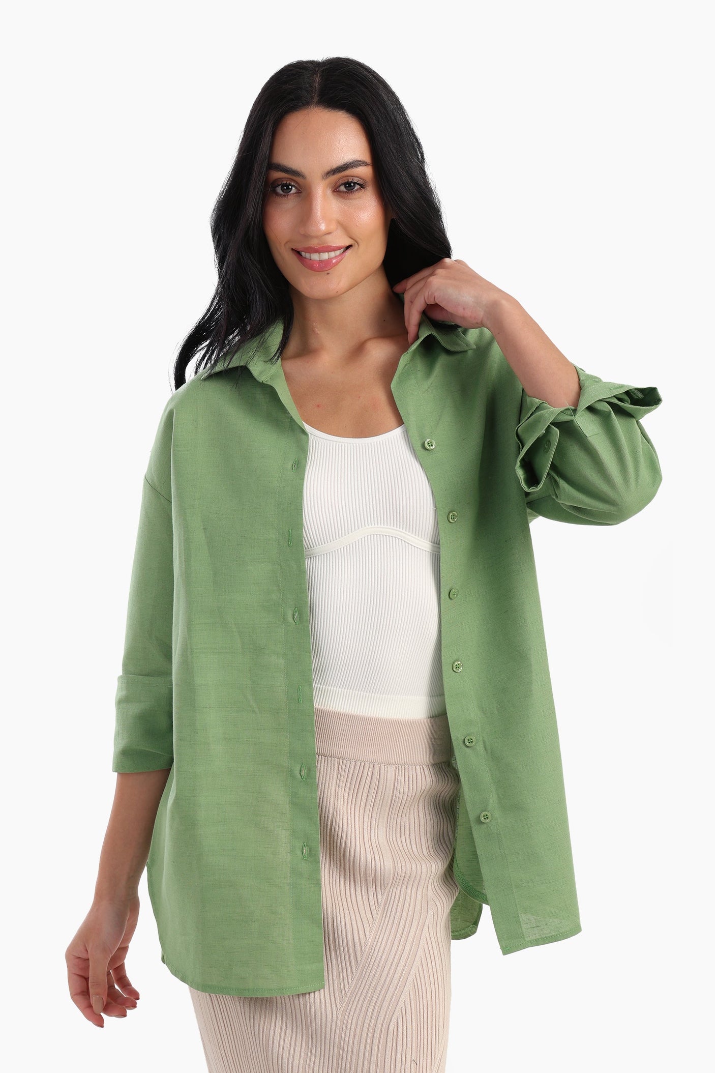 Carina - Tencel Long Sleeves Shirt
