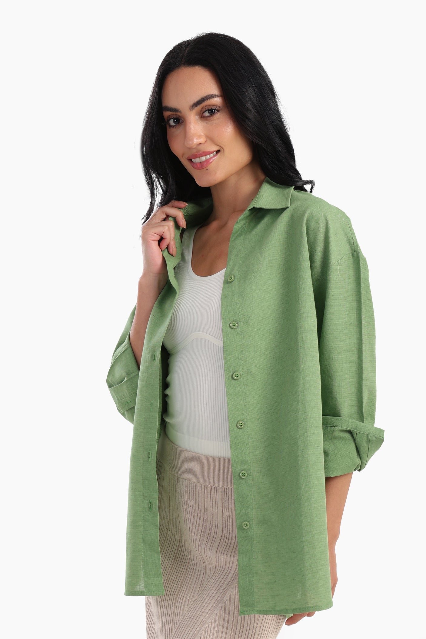 Carina - Tencel Long Sleeves Shirt