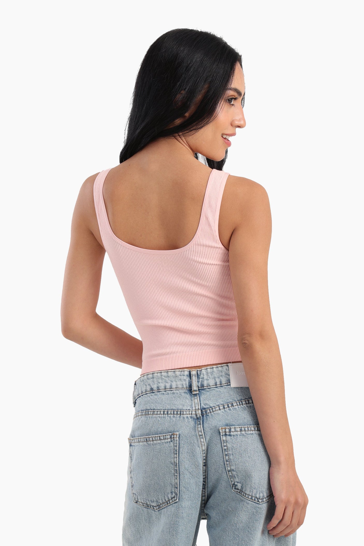 Carina - Slim Fit Ribbed Crop Top