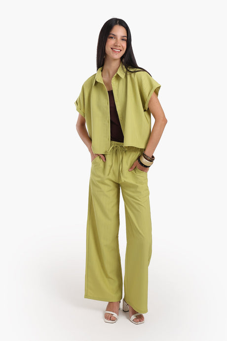 Carina - Textured Pattern Lounge Shirt