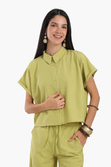 Carina - Textured Pattern Lounge Shirt