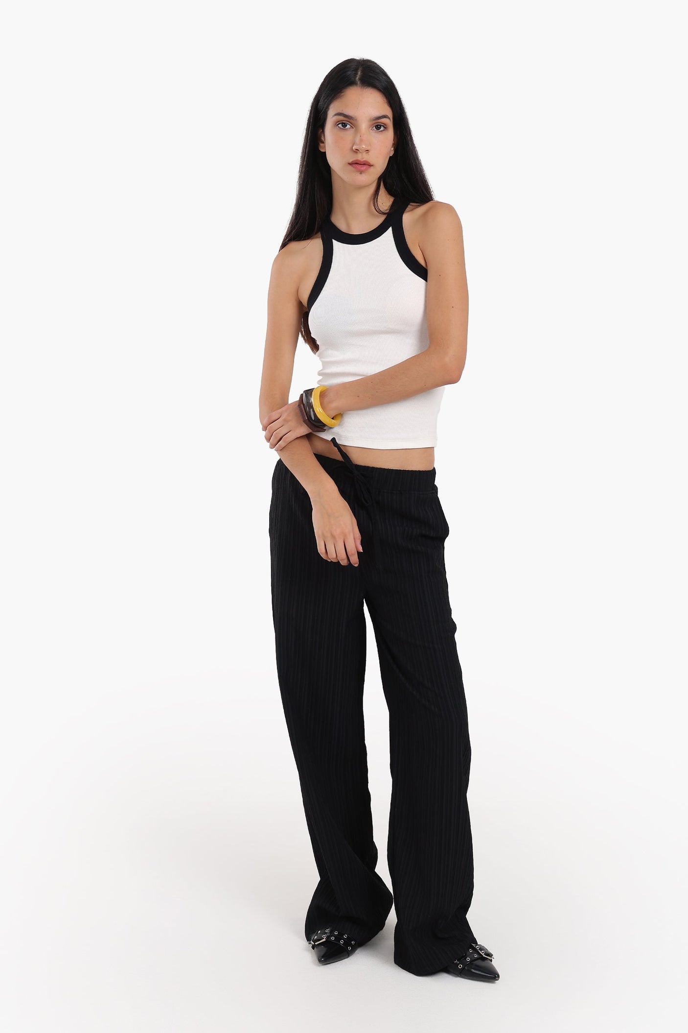 carina - Soft Rib Racer Top