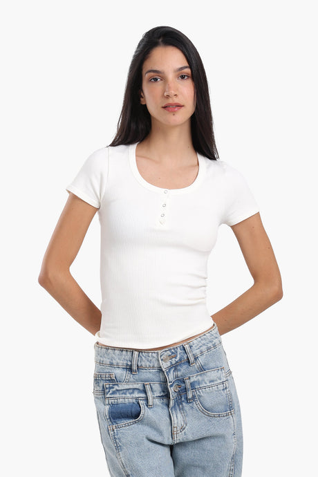 carina - Seamless Snap Front Top