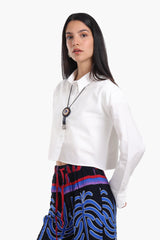 Carina - Dropped Shoulder Cropped Shirt