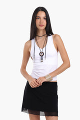 Carina - Slim Fit Round Neck Top