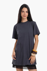 Carina - Short Sleeves Cotton Dress