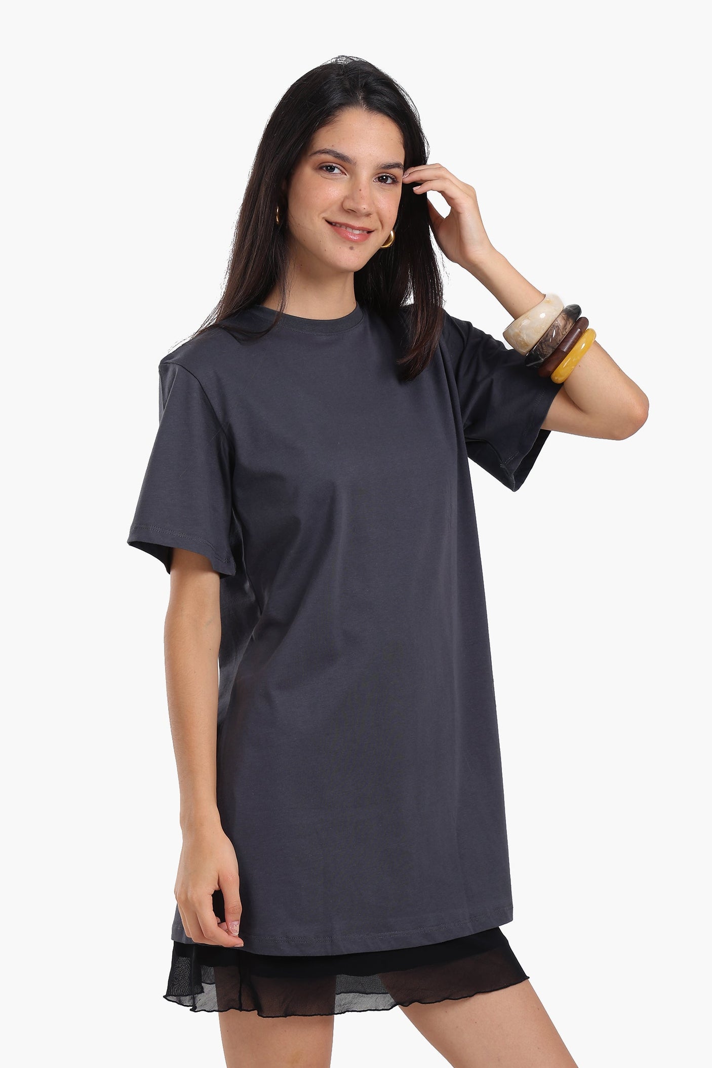 Carina - Short Sleeves Cotton Dress