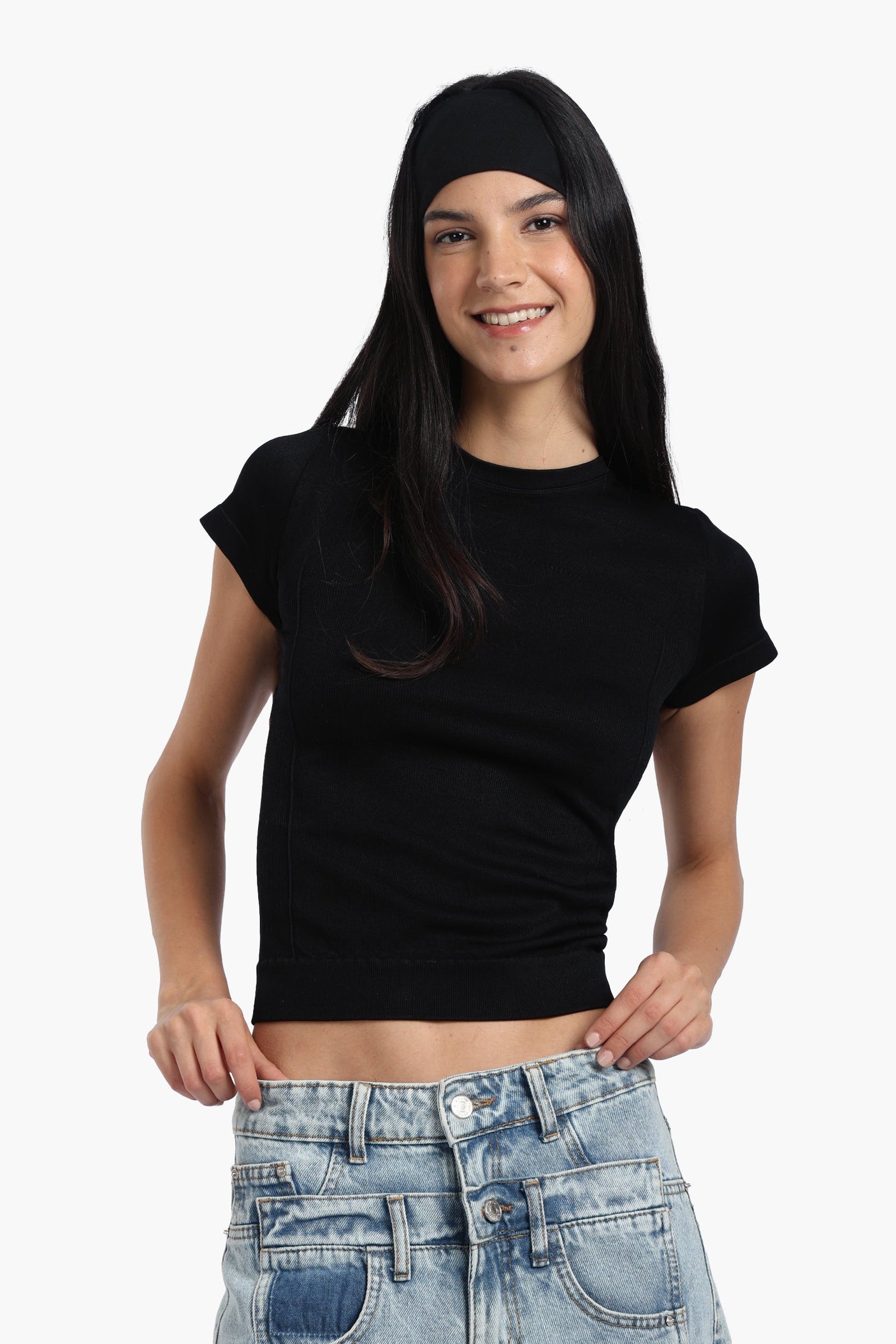 Microfiber Short Sleeves Top