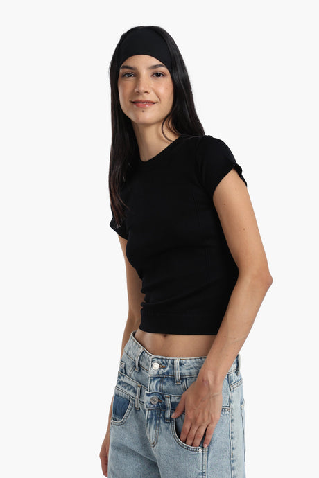 Microfiber Short Sleeves Top