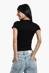 Microfiber Short Sleeves Top