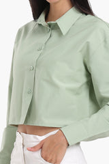 Carina - Dropped Shoulder Cropped Shirt