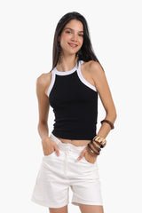carina - Soft Rib Racer Top