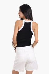 carina - Soft Rib Racer Top