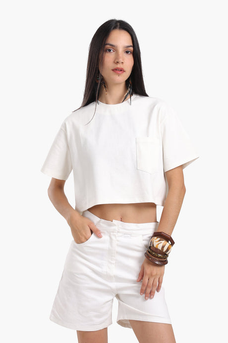 Carina - Relaxed Fit Cropped T-Shirt