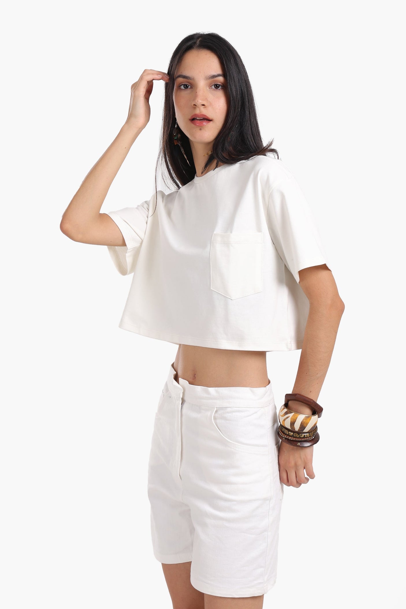 Carina - Relaxed Fit Cropped T-Shirt