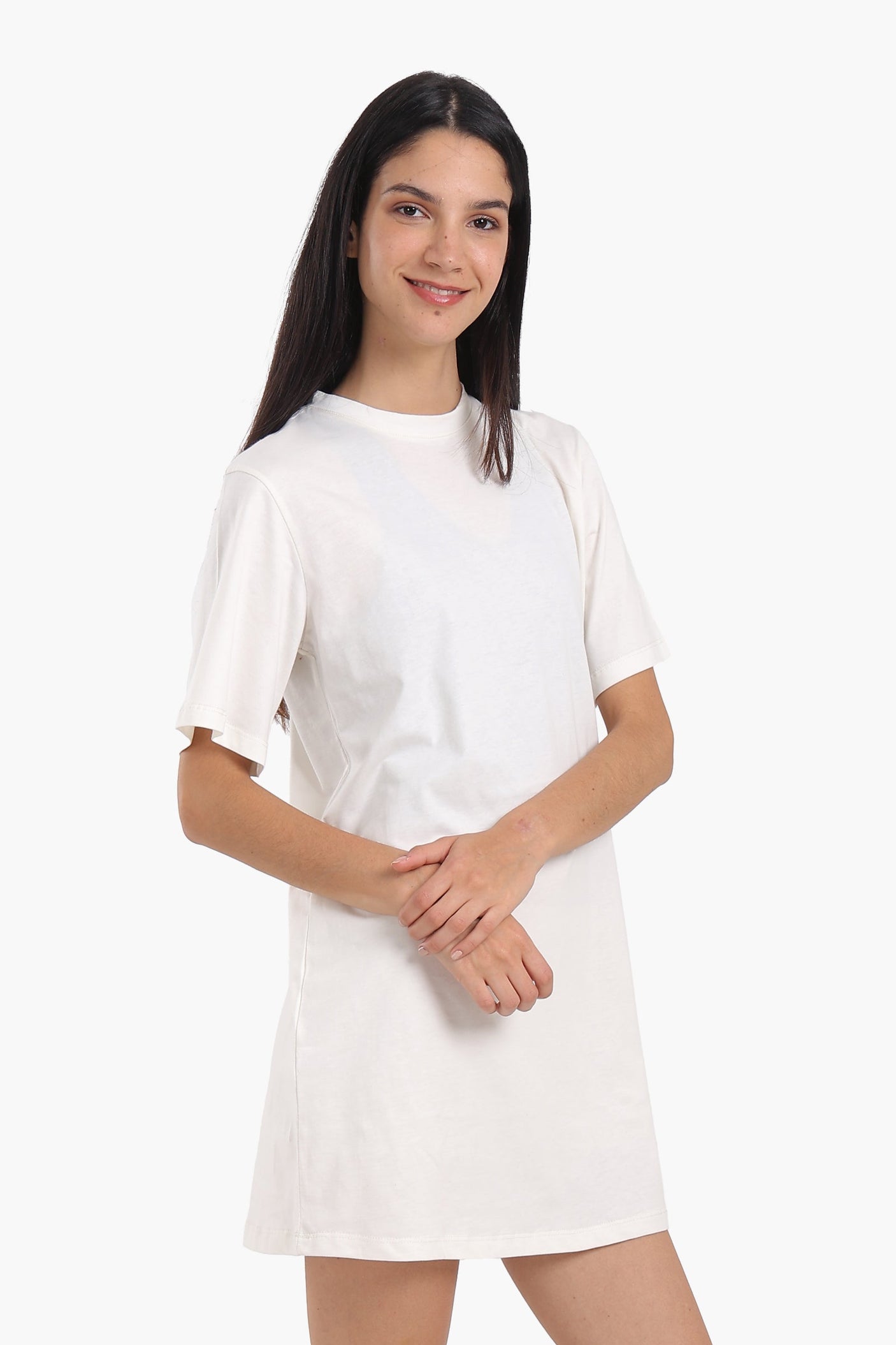 Carina - Short Sleeves Cotton Dress