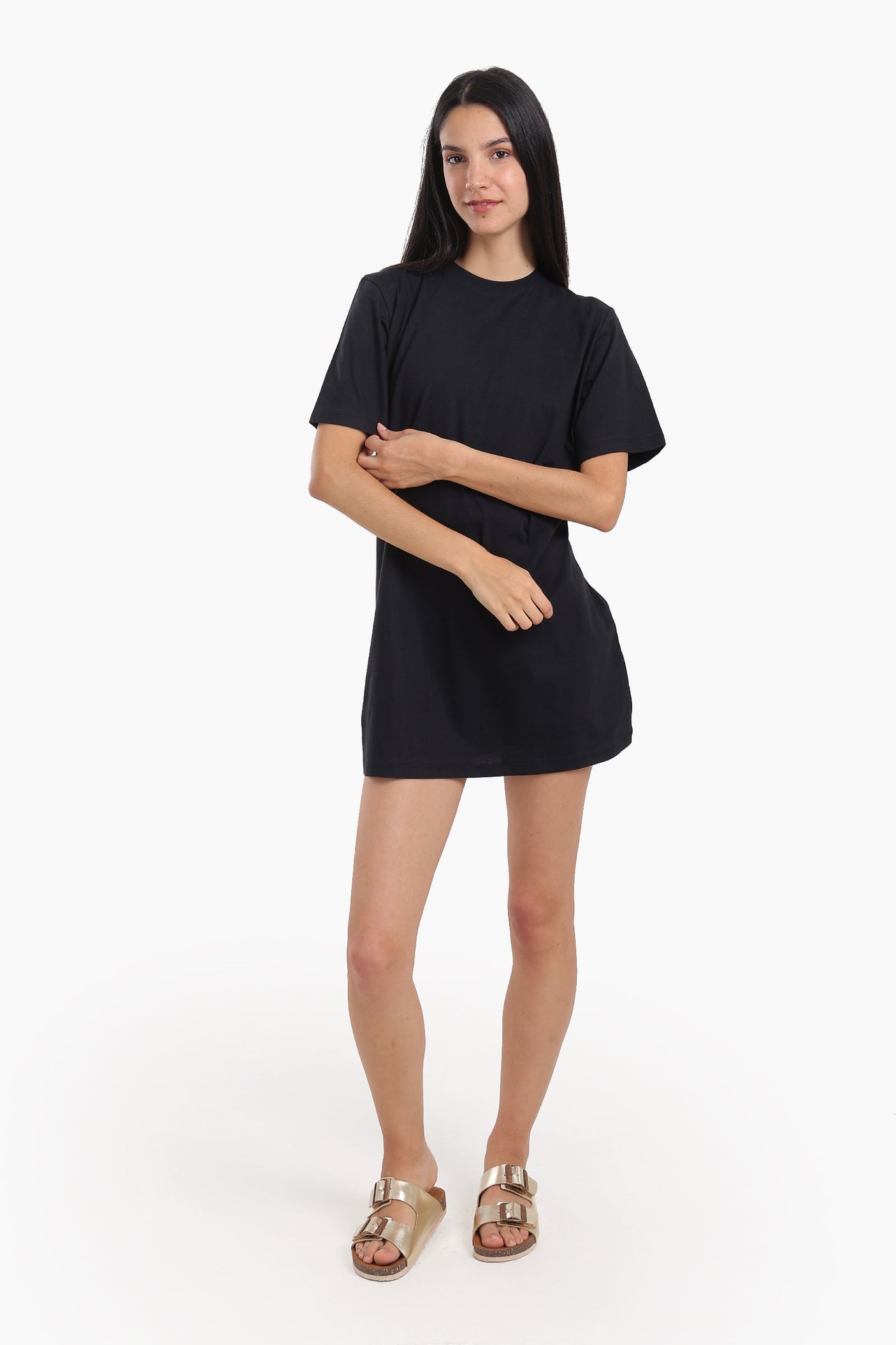 Carina - Short Sleeves Cotton Dress