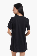 Carina - Short Sleeves Cotton Dress