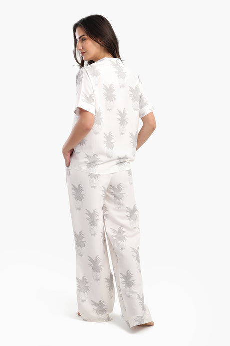 Carina - Pineapple Printed Pyjama Set