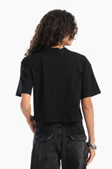 Carina - Plain Crop T-Shirt