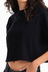Carina - Plain Crop T-Shirt
