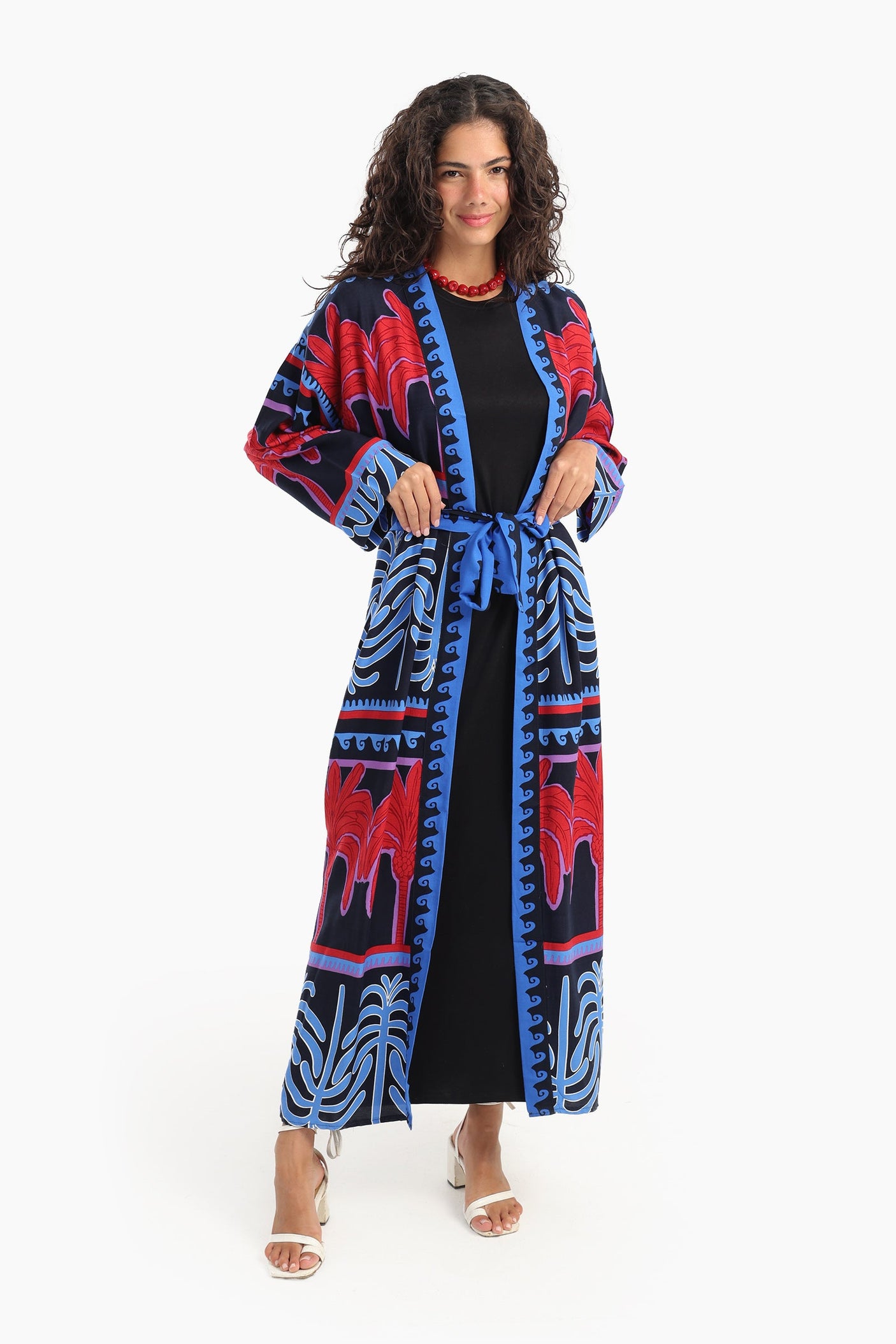 Carina - Palm Printed Cardigan