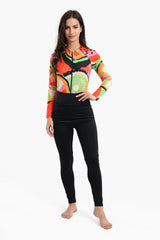 Carina - Fruity Rash Guard Swimsuit